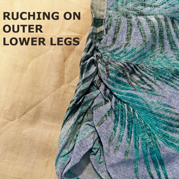 NEW PHOTOS! SOFT PANTS, TEAL MULTICOMBO, SIZE 24, REAL FLY, YKK ZIPPER, POCKETS, - Picture 4 of 16